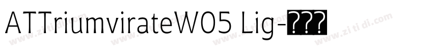 ATTriumvirateW05 Lig字体转换